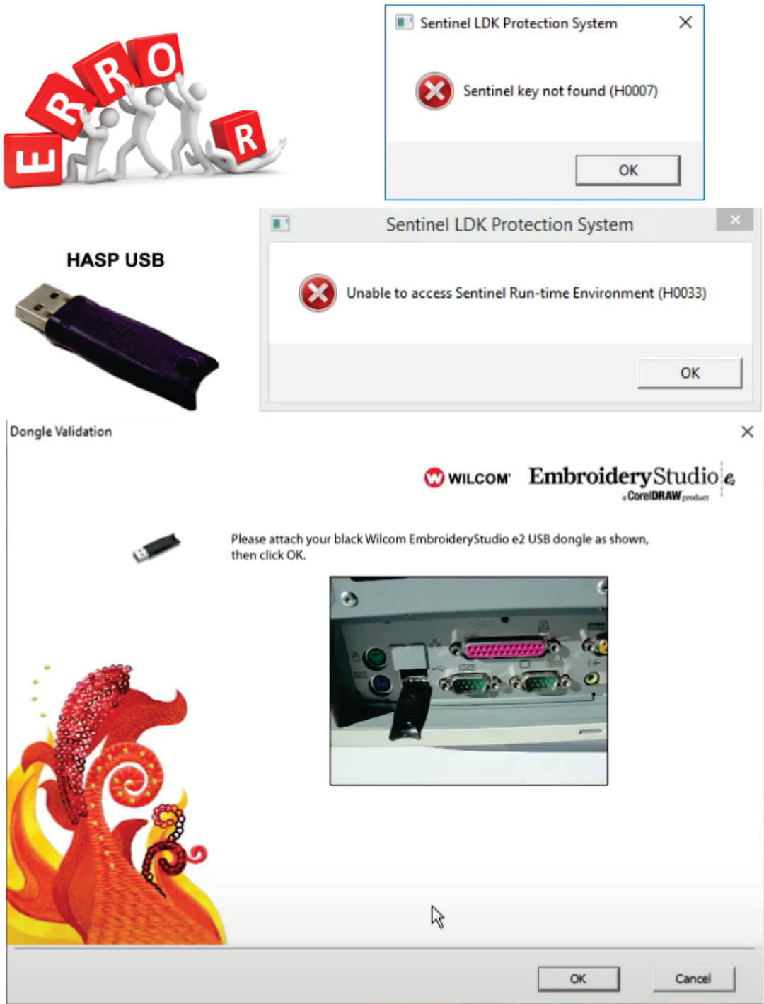 Erros Wilcom E2.0